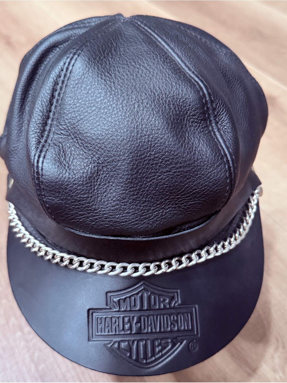 Women’s Harley Cap Black Leather One Size